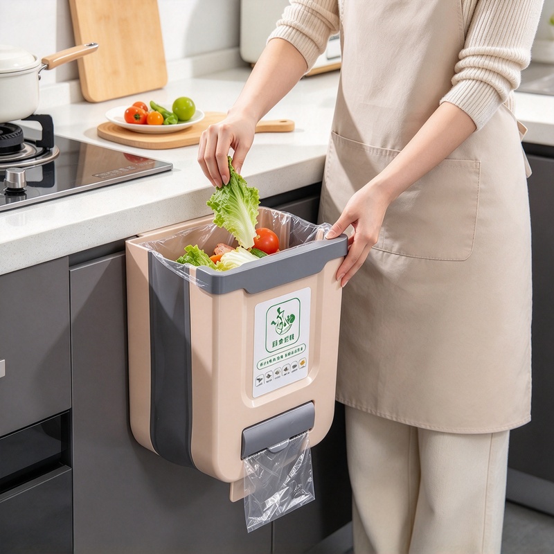 10L Slim Foldable Hanging Tras - огляд і ціна Commercial Kitchen Bin