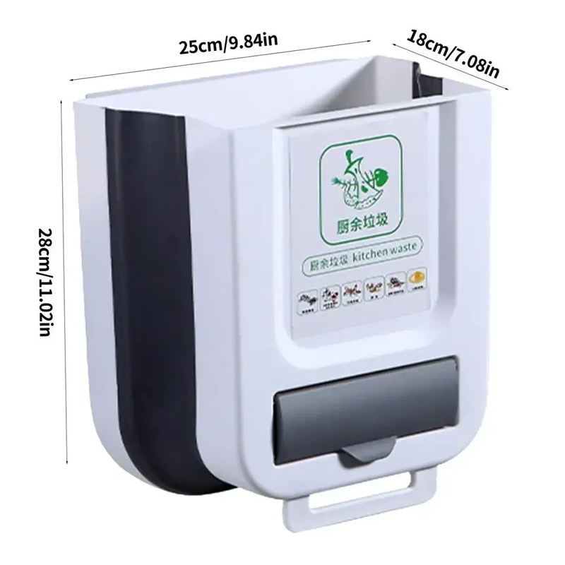 10L Slim Foldable Hanging Tras - огляд і ціна Commercial Kitchen Bin