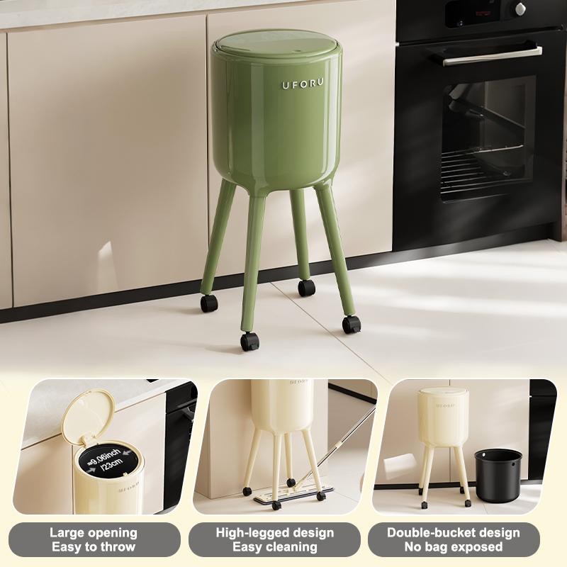 UFORU Tall Standing Trash Can  - огляд і ціна Commercial Kitchen Bin